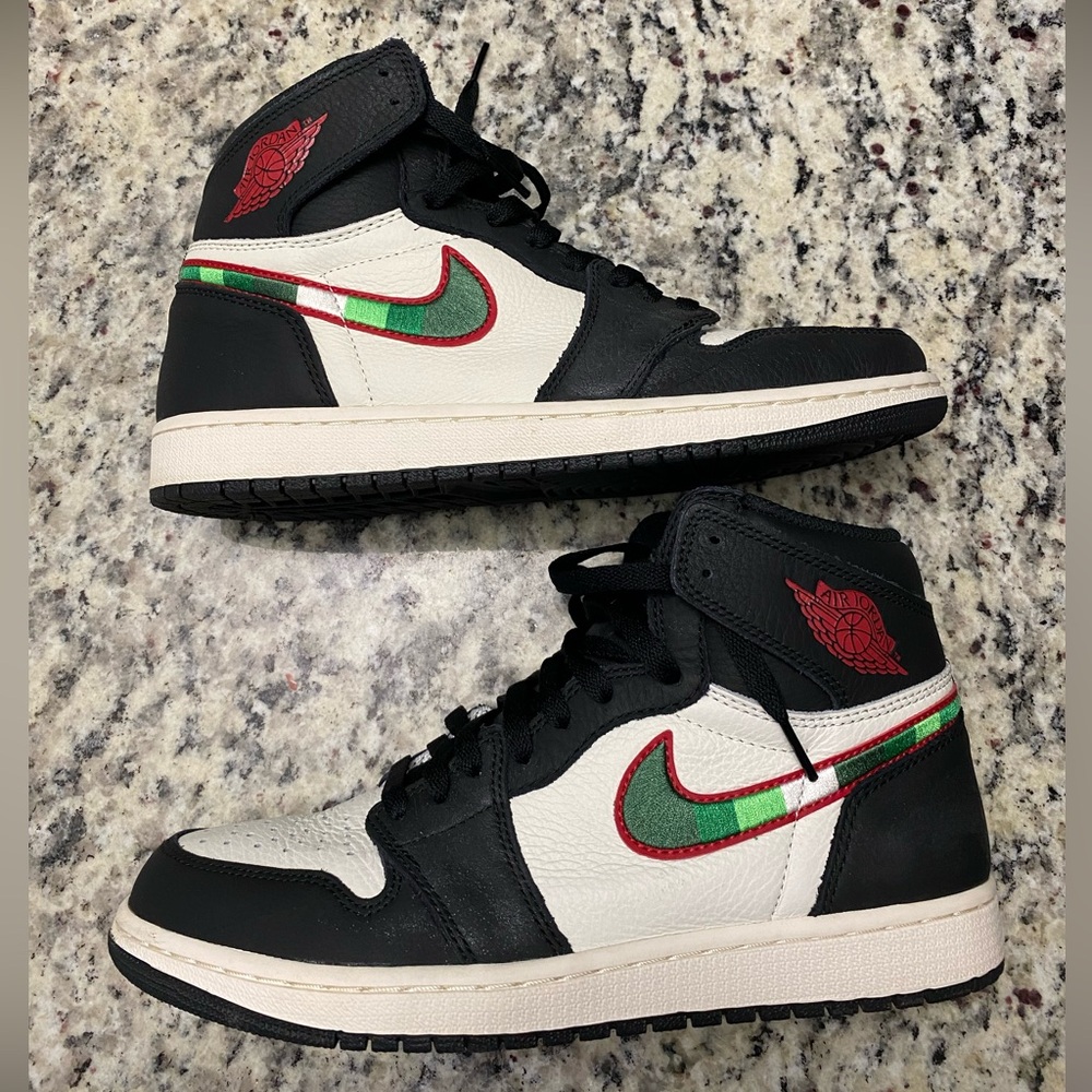 Jordan Air Jordan 1 High Black White Green Red